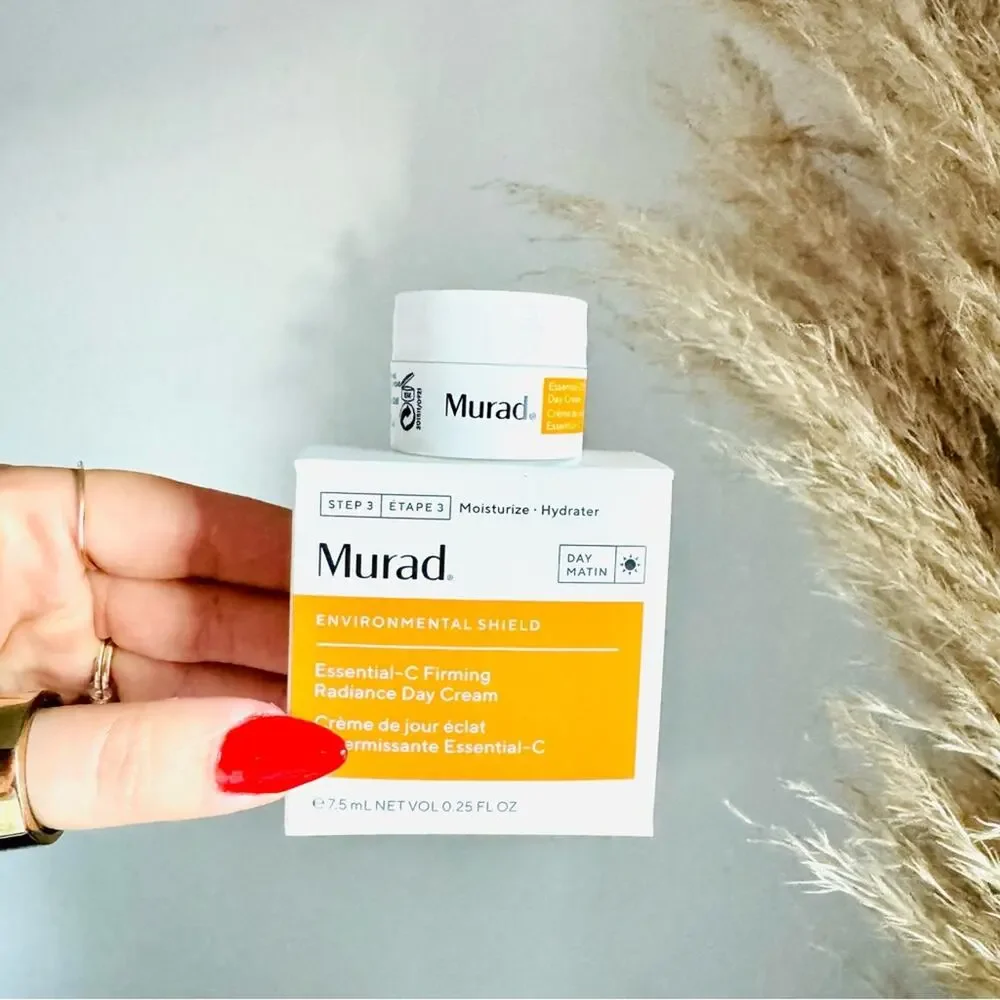 NEW MURAD Essential-C Firming Radiance Face Lotion $98 Day Cream Travel 0.25 FL